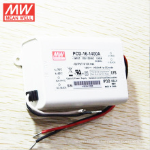 Mean Well MW 16W 1400mA AC fase corte regulable corriente constante PCD-16-1400A regulable LED Driver